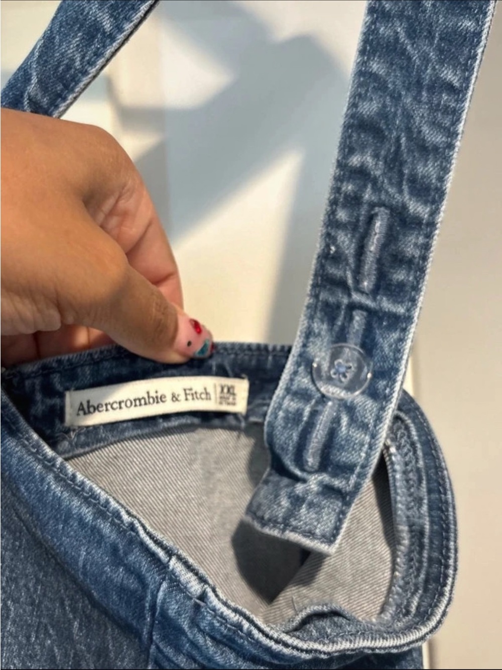 Abercrombie & Fitch Denim Midi Dress Sz XXL - Picture 3 of 4